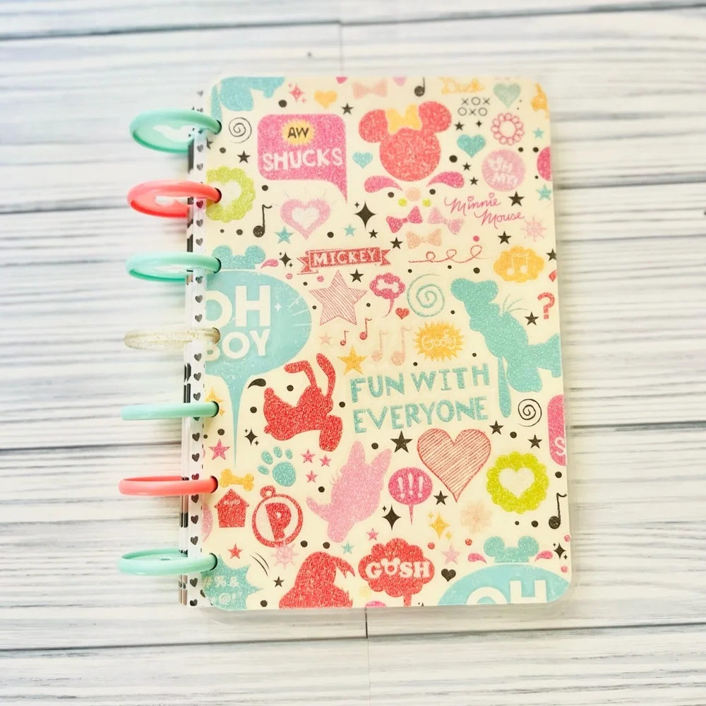 Happy planner mini size set monthly and weekly Layout Disney Mickey and Minnie